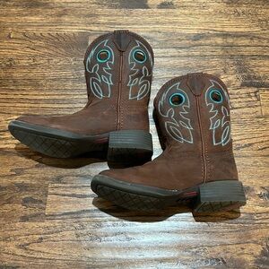 JUSTIN Western Boots with Turquoise Accents